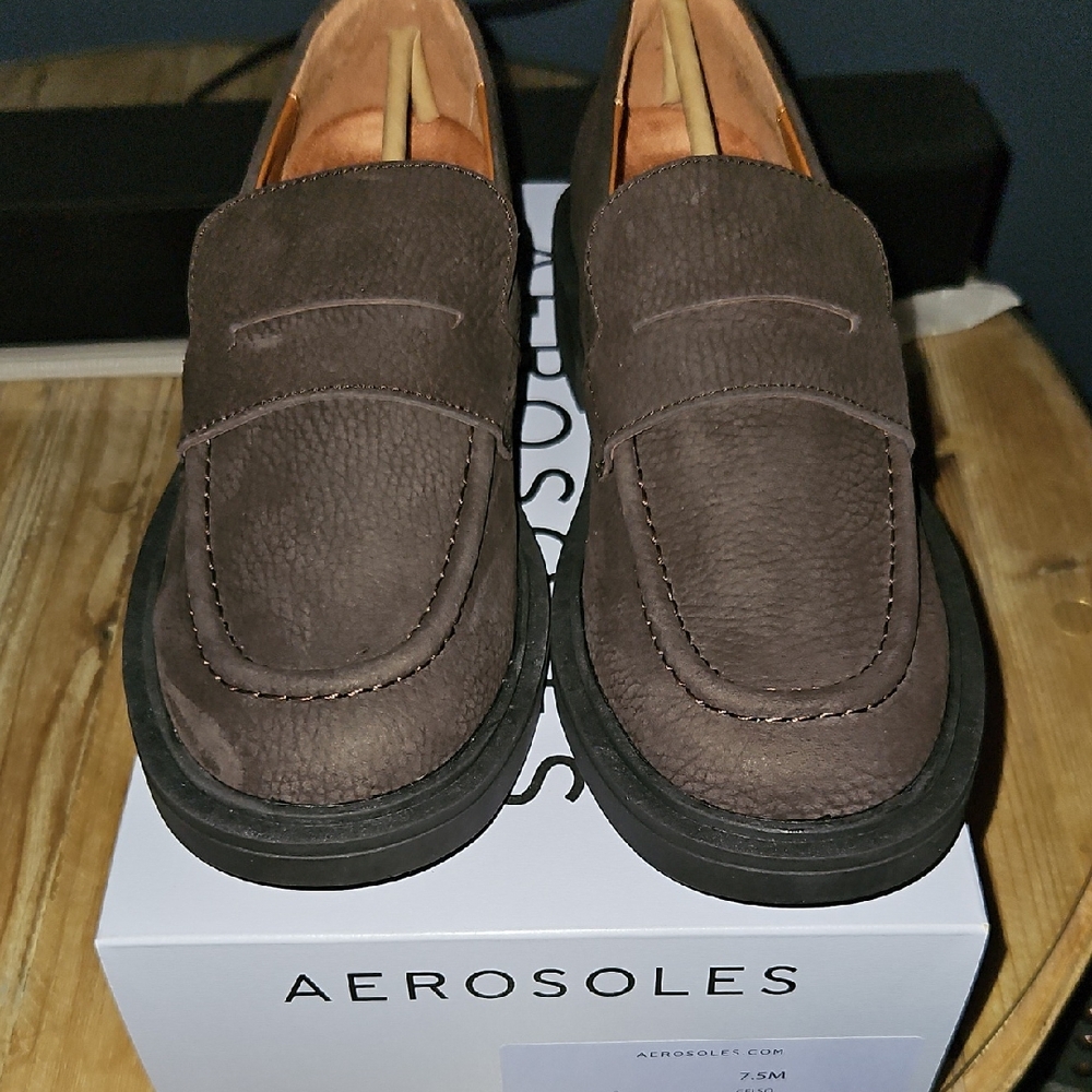 NEW Aerosoles Gelso Java Pebble Nubuck